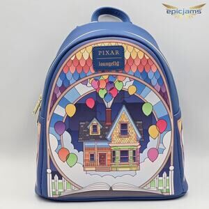 Loungefly Disney Pixar Up Stained Glass Mini Backpack